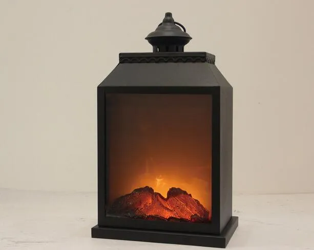 Battery Operated Fireplace LED Lantern