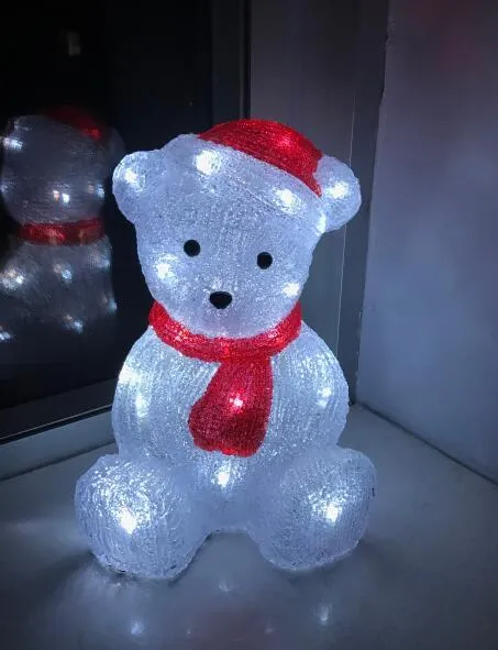 LED Acrylic Christmas Teddy Bear LED Acrylic Christmas Teddy Bear